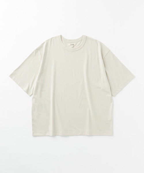 UNFIL（アンフィル）の「unfil アンフィル / organic cotton jersey relax fit Tee オーガニックコットンジャージー リラックスフィットTシャツ / WHSP-UU014（Tシャツ/カットソー・メンズ・ブラック/ホワイト/オフホワイト・1/3/4）」の19枚目の写真