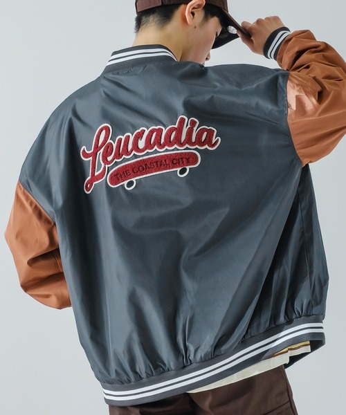 improves（インプローブス）の「ポリツイル サガラ ロゴ 刺繍 スタジアム ジャンパー（スタジャン・メンズ・ブラック/ネイビー/グリーン・MEDIUM/LARGE）」の13枚目の写真