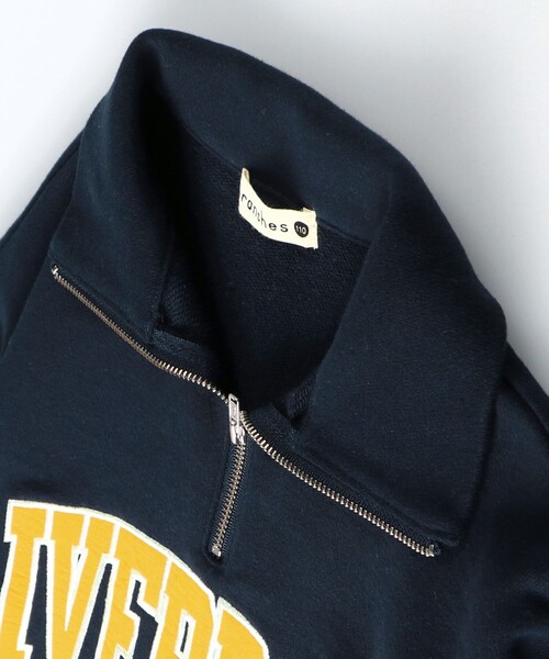 BRANSHES（ブランシェス）の「【ハーフジップアップ】トレーナー（スウェット・キッズ・アイボリー/ネイビー・100/130/90/110/120/160/140/150）」の17枚目の写真