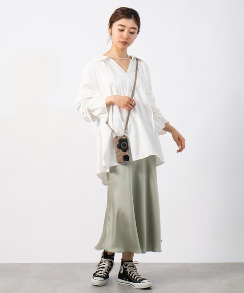 MARY QUANT（マリークワント）の「【MARY QUANT】MARY QUANT DAISY PATCH PU QUILT Leather New Sling Case 【iPhone14 / 13 対応】【iPhone 15 / iPhone 14 / iPhone 13 対応】（スマホケース/カバー・レディース・アイボリー/ブラック/ピンク/グレイッシュベージュ/ベージュ・iPhone 13/14/iPhone 13/14/15）」の13枚目の写真