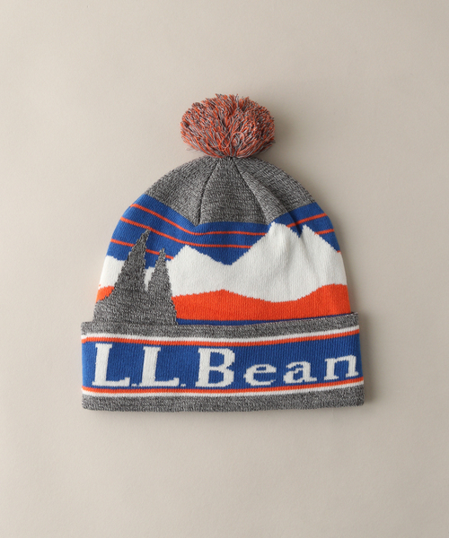 JOURNAL STANDARD relume（ジャーナルスタンダード　レリューム）の「【L.L.BEAN/エルエルビーン】カタディン ポム グラフィック ハット（ニットキャップ/ビーニー・メンズ・チャコールグレー/ブラック/ネイビー/オレンジ・FREE）」の3枚目の写真
