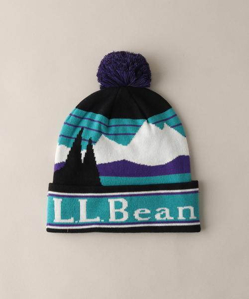 JOURNAL STANDARD relume（ジャーナルスタンダード　レリューム）の「【L.L.BEAN/エルエルビーン】カタディン ポム グラフィック ハット（ニットキャップ/ビーニー・メンズ・チャコールグレー/ブラック/ネイビー/オレンジ・FREE）」の2枚目の写真