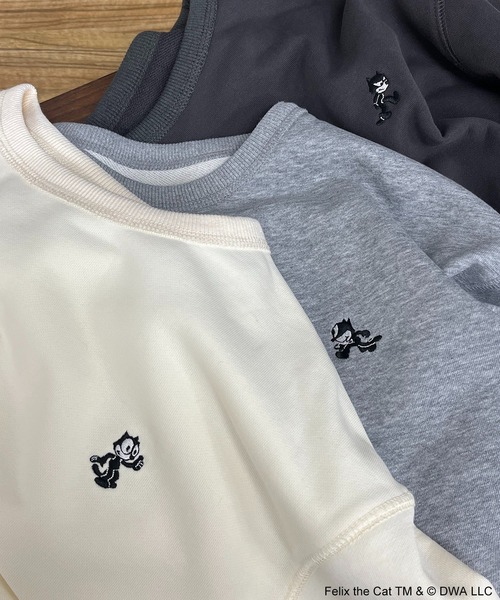 CAPRICIEUX LE'MAGE（カプリシューレマージュ）の「FELIX/クロップスエット（スウェット・レディース・グレー/チャコールグレー/アイボリー・FREE）」の4枚目の写真