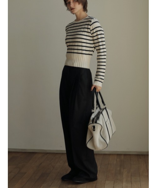 AMAIL（アマイル）の「Smart bitter long pants（その他パンツ・レディース・ブラック/ブラウン・FREE）」の6枚目の写真