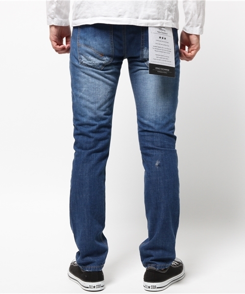 VENCEEXCHANGE(ヴァンスエクスチェンジ)の「ハイブリーチデニムパンツ(デニムパンツ・メンズ・ライトブルー/ブルー・MEDIUM/SMALL/LARGE)」の4枚目の写真