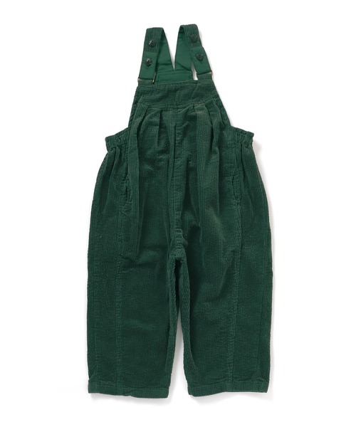 F.O.KIDS(エフオーキッズ)の「F.O.KIDS/エフオーキッズ PRオーバーオール(サロペット/オーバーオール・キッズ・ベージュ/ダークグリーン・130/140)」の1枚目の写真
