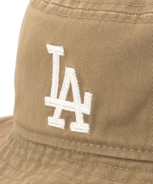 NEW ERA（ニューエラ）の「ニューエラキッズ バケット NYLA MLB（ハット・キッズ・ブラック/ベージュ・S/M/M/L/L/XL）」の12枚目の写真