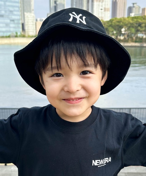 NEW ERA（ニューエラ）の「ニューエラキッズ バケット NYLA MLB（ハット・キッズ・ブラック/ベージュ・S/M/M/L/L/XL）」の16枚目の写真