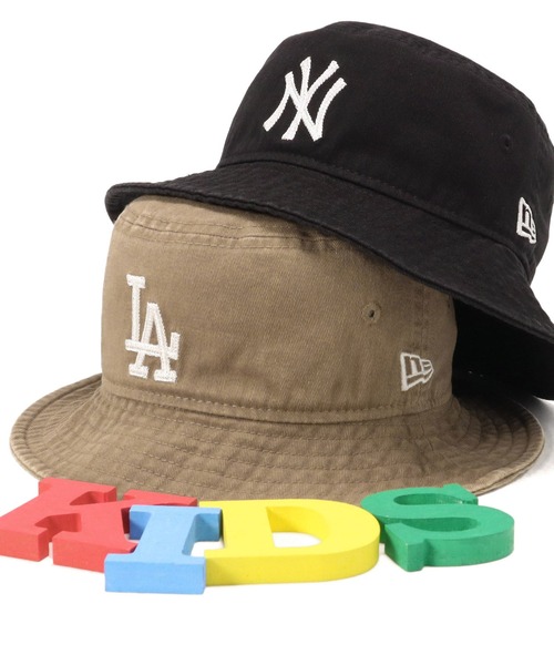 NEW ERA（ニューエラ）の「ニューエラキッズ バケット NYLA MLB（ハット・キッズ・ブラック/ベージュ・S/M/M/L/L/XL）」の21枚目の写真