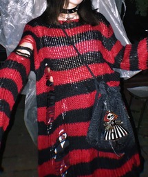 NOVESSEL（ノベセル）の「『NOVESSEL/ノベセル』ダメージルーズボーダーニット【Y】【CN】（ニット/セーター）」