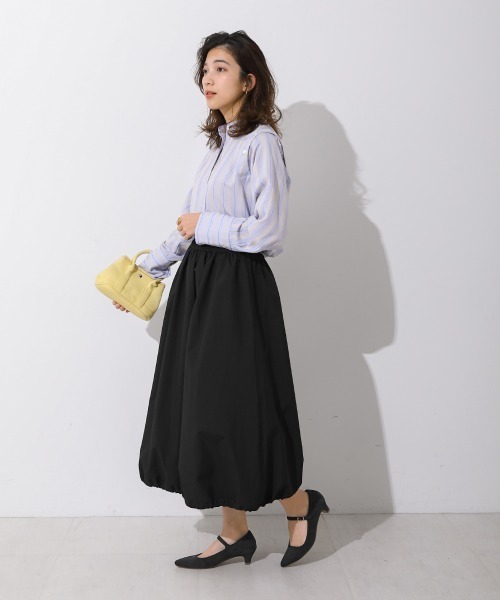 Bou Jeloud(ブージュルード)の「リバーシブルフレアバルーンスカート(スカート・レディース・ブラック/ライトグリーン・38)」の19枚目の写真