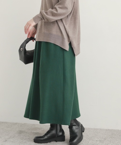 URBAN RESEARCH DOORS（アーバンリサーチドアーズ）の「ウール混カットスカート（スカート・レディース・ブラック/グレー/グリーン・MEDIUM）」の19枚目の写真