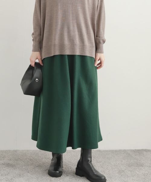 URBAN RESEARCH DOORS（アーバンリサーチドアーズ）の「ウール混カットスカート（スカート・レディース・ブラック/グレー/グリーン・MEDIUM）」の20枚目の写真