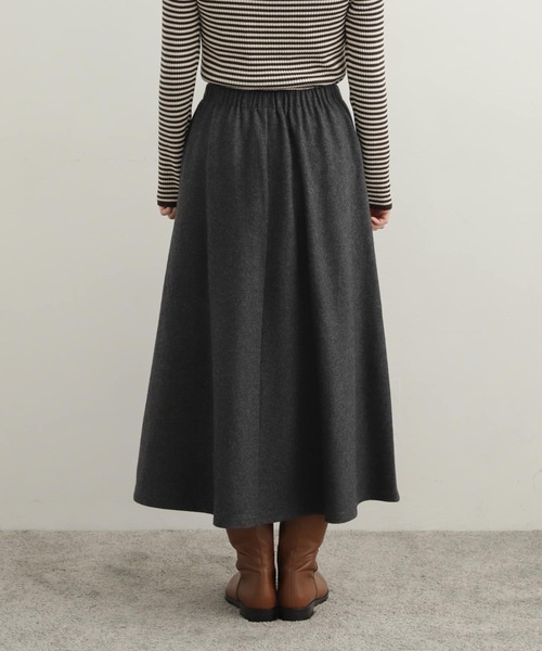 URBAN RESEARCH DOORS（アーバンリサーチドアーズ）の「ウール混カットスカート（スカート・レディース・ブラック/グレー/グリーン・MEDIUM）」の7枚目の写真