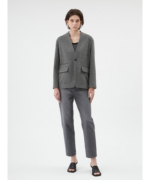 MIESROHE ミースロエ ツィードノーカラージャケット MIESROHE（ミースロエ）の「sustainable ツィードノーカラージャケット