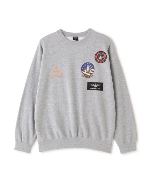 AVIREX（アヴィレックス）の「【直営店限定】TOP GUN CREW NECK SWEAT / トップガン クルーネック スウェット / AVIREX / アヴィレックス（スウェット・メンズ・グレー/ネイビー/オリーブ系・2XL/L/M/XL）」の6枚目の写真