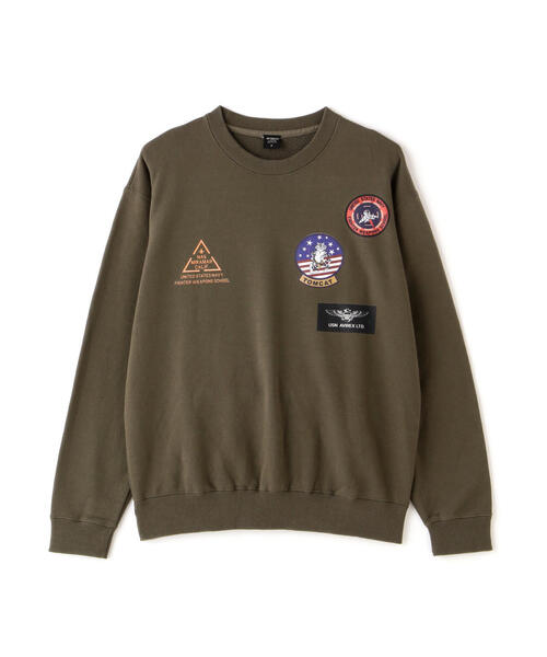 AVIREX(アヴィレックス)の「【直営店限定】TOP GUN CREW NECK SWEAT / トップガン クルーネック スウェット / AVIREX / アヴィレックス(スウェット・メンズ・オリーブ系/ネイビー/グレー・2XL/XL/L/M)」の17枚目の写真