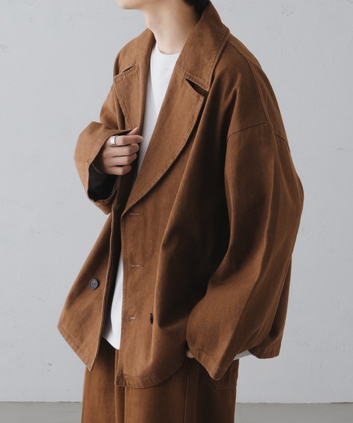 epnok（エプノック）の「ダブルテーラードデニムブルゾン（デニムジャケット・メンズ・インディゴブルー/ブラウン/ブラック・LARGE/MEDIUM/SMALL）」の20枚目の写真