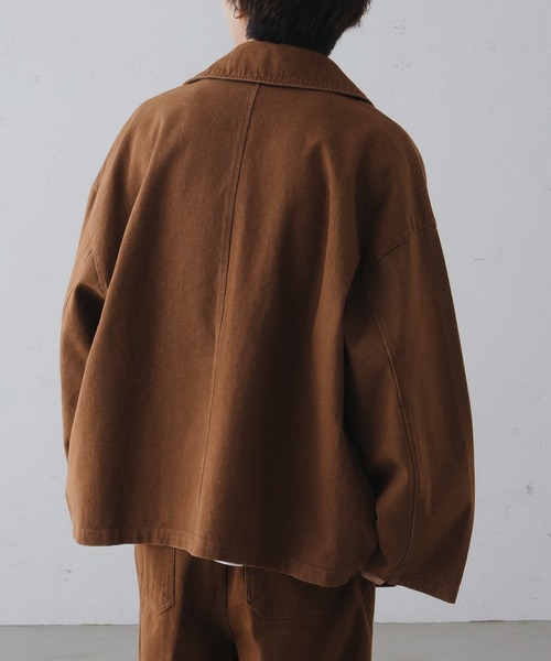 ダブルテーラードデニムジャケット ブラウン CONESBOSS⁄コーンズボス