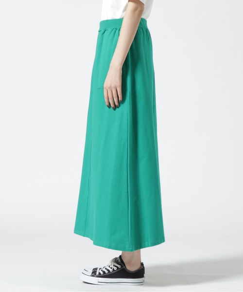 MANASTASH（マナスタッシュ）の「MANASTASH/マナスタッシュ　フレンチテリーセミフレアスカート（スカート・レディース・ブラック/グリーン・M）」の13枚目の写真