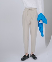 VIS | 【洗える・EASY CARE】ダブルクロスドロストイージーテーパードパンツ(スラックス)