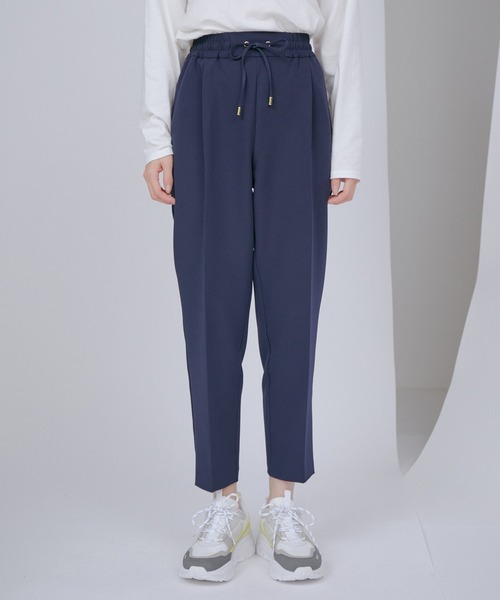 VIS（ビス）の「【洗える・防シワ】ダブルクロスドロストイージーテーパードパンツ（スラックス・レディース・ベージュ/ピンク/ネイビー/ブルー系その他4・L/M/S）」の15枚目の写真