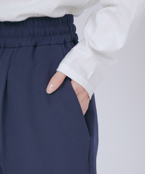 VIS（ビス）の「【洗える・防シワ】ダブルクロスドロストイージーテーパードパンツ（スラックス・レディース・ベージュ/ピンク/ネイビー/ブルー系その他4・L/M/S）」の19枚目の写真