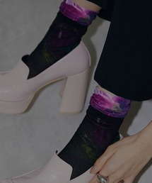 Ameri | FROSTED GLASS FLOWER PRINT SOCKS(ソックス/靴下)