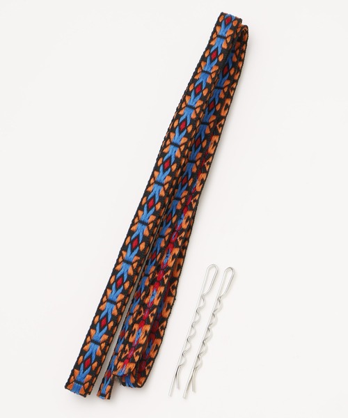 チャイハネ(チャイハネ)の「【チャイハネ】スタボーダーセットストリング(その他ヘアアクセサリー・レディース・オレンジ/グリーン・FREE)」の3枚目の写真