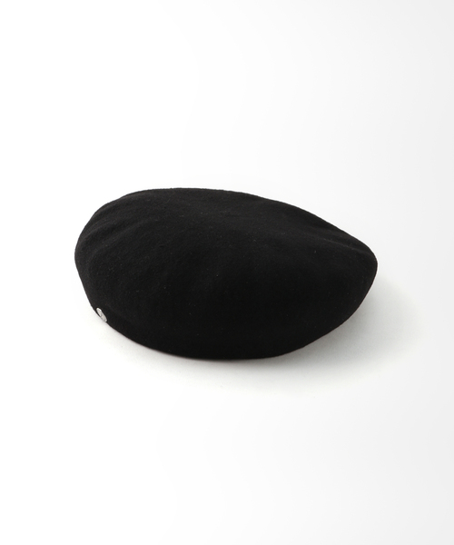 SLOBE IENA（スローブイエナ）の「【LAULHERE】 SLOBE別注 パイピングレザーベレー帽（ハンチング/ベレー帽・レディース・ブラック・FREE）」の7枚目の写真