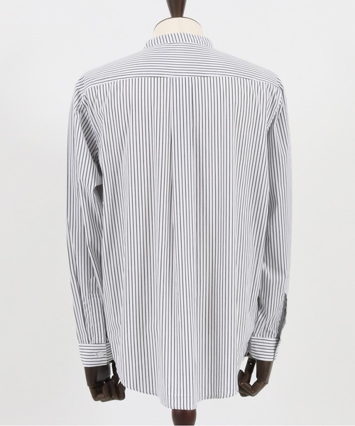 Magine(マージン)の「ms5242- STRIPE BAND COLLAR SKIPPER SHIRTS スキッパ―シャツ(シャツ/ブラウス・メンズ・ホワイト/ネイビー/ブラック・44/48/46)」の20枚目の写真