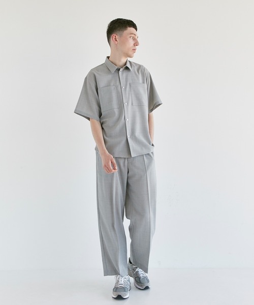 CITY TOKYO（シティトウキョウ）の「TROPICALウールサマーシャツ（シャツ/ブラウス・メンズ・グレー/その他17・1/2）」の3枚目の写真