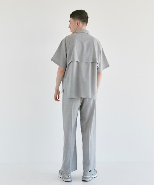 CITY TOKYO（シティトウキョウ）の「TROPICALウールサマーシャツ（シャツ/ブラウス・メンズ・グレー/その他17・1/2）」の5枚目の写真