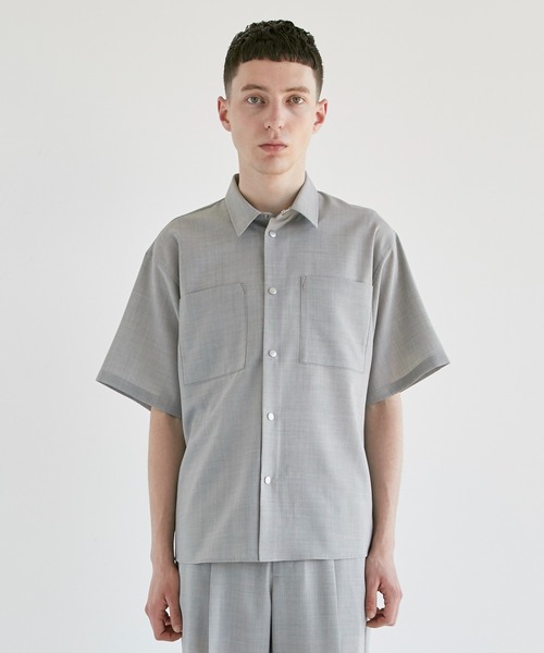 CITY TOKYO（シティトウキョウ）の「TROPICALウールサマーシャツ（シャツ/ブラウス・メンズ・グレー/その他17・1/2）」の6枚目の写真