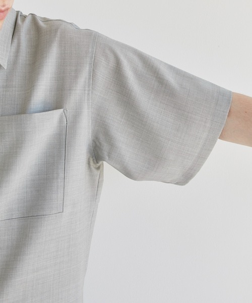 CITY TOKYO（シティトウキョウ）の「TROPICALウールサマーシャツ（シャツ/ブラウス・メンズ・グレー/その他17・1/2）」の10枚目の写真