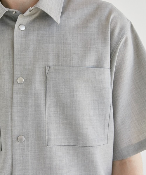 CITY TOKYO（シティトウキョウ）の「TROPICALウールサマーシャツ（シャツ/ブラウス・メンズ・グレー/その他17・1/2）」の11枚目の写真