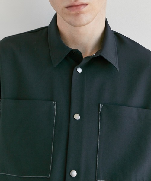 CITY TOKYO（シティトウキョウ）の「TROPICALウールサマーシャツ（シャツ/ブラウス・メンズ・グレー/その他17・1/2）」の20枚目の写真