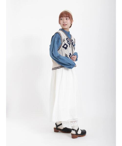 Samansa Mos2（サマンサ モスモス）の「スタッズサボサンダル（ドレスシューズ・レディース・ブラック/ブラウン・MEDIUM/LARGE）」の11枚目の写真