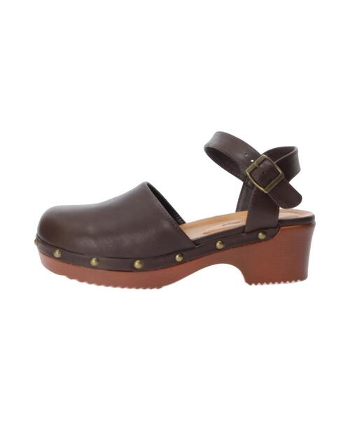 Samansa Mos2（サマンサ モスモス）の「スタッズサボサンダル（ドレスシューズ・レディース・ブラック/ブラウン・MEDIUM/LARGE）」の17枚目の写真