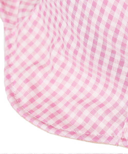 14+(イチヨンプラス)の「ギンガムチェックチューリップハット(ハット・キッズ・ブラック/ピンク/イエロー・kids-L)」の4枚目の写真
