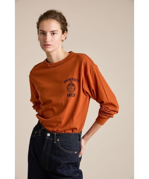 THE SHINZONE(ザ シンゾーン)の「SHINZONE×AMERICANA/シンゾーン×アメリカーナ ロングTEE LONG TEE 23MXXCU03(Tシャツ/カットソー・レディース・ブラウン/ブラック/ホワイト・FREE)」の15枚目の写真