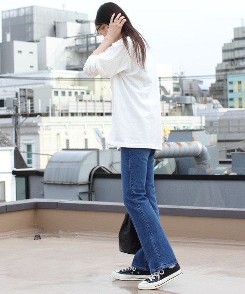 THE SHINZONE(ザ シンゾーン)の「SHINZONE×AMERICANA/シンゾーン×アメリカーナ ロングTEE LONG TEE 23MXXCU03(Tシャツ/カットソー・レディース・ブラウン/ブラック/ホワイト・FREE)」の13枚目の写真