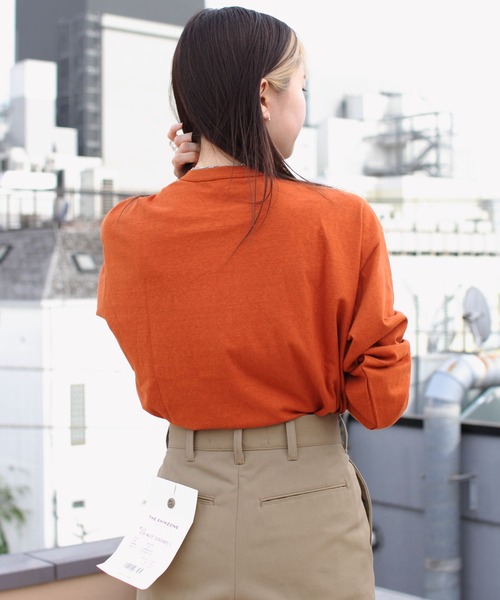 THE SHINZONE(ザ シンゾーン)の「SHINZONE×AMERICANA/シンゾーン×アメリカーナ ロングTEE LONG TEE 23MXXCU03(Tシャツ/カットソー・レディース・ブラウン/ブラック/ホワイト・FREE)」の20枚目の写真