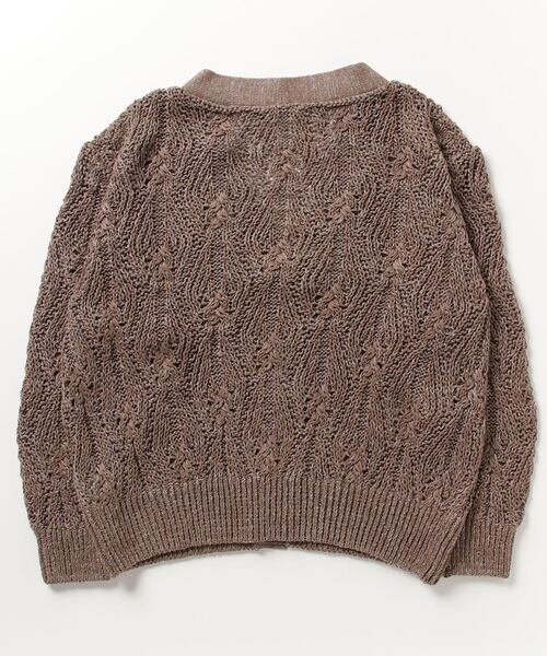 city（シティ）の「LACE KNIT CARDIGAN（カーディガン/ボレロ・メンズ・グレー/ブラウン・FREE）」の3枚目の写真