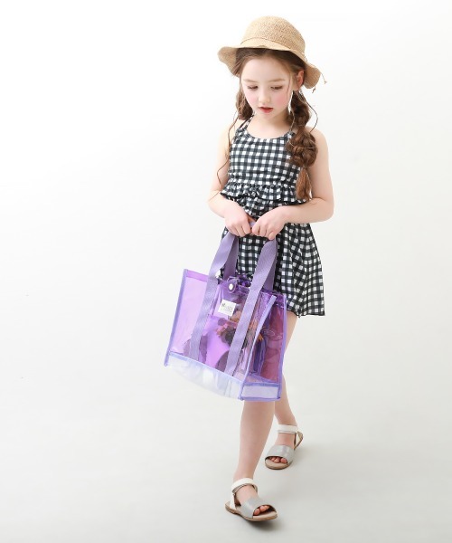 devirock（デビロック）の「ネオンカラー クリアプールバッグ トート（スイムグッズ・キッズ・グリーン系その他/ブルー系その他/チャコール/ラベンダー/ピンク/ブラック/ライトブルー/イエロー系その他/オレンジ系その他/ブルー/その他11・ONE SIZE）」の14枚目の写真