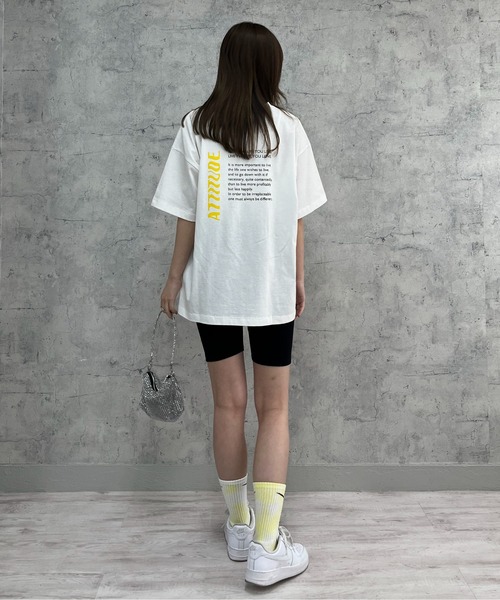 EPIMI E'PIMMY（エピミエピミー）の「アソートプリントオーバーTシャツ（Tシャツ/カットソー・レディース・ブラック系その他/ブラック/ホワイト/チャコールグレー/オフホワイト・MEDIUM）」の16枚目の写真