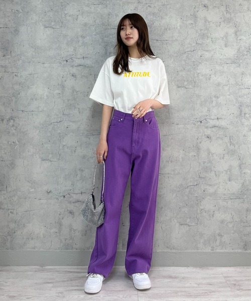 EPIMI E'PIMMY（エピミエピミー）の「アソートプリントオーバーTシャツ（Tシャツ/カットソー・レディース・ブラック系その他/ブラック/ホワイト/チャコールグレー/オフホワイト・MEDIUM）」の10枚目の写真