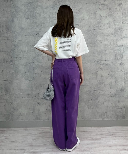 EPIMI E'PIMMY（エピミエピミー）の「アソートプリントオーバーTシャツ（Tシャツ/カットソー・レディース・ブラック系その他/ブラック/ホワイト/チャコールグレー/オフホワイト・MEDIUM）」の6枚目の写真