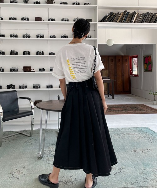 EPIMI E'PIMMY（エピミエピミー）の「アソートプリントオーバーTシャツ（Tシャツ/カットソー・レディース・ブラック系その他/ブラック/ホワイト/チャコールグレー/オフホワイト・MEDIUM）」の22枚目の写真