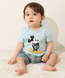Disney（ディズニー）の「ディズニー チェック切替ロンパース 8143B（ロンパース）」